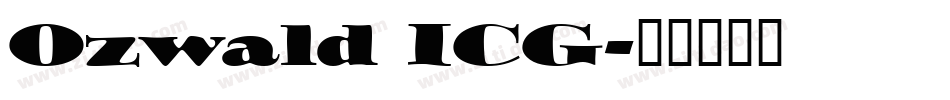 Ozwald ICG字体转换